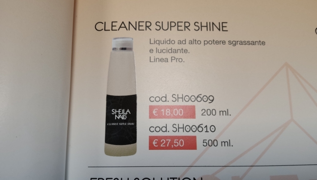 Sheila Nails Cleaner Super Shine da 200ml